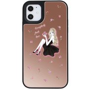 ci04631405-01-ip13 [ミラーバンパーケースPK LAVENDER BLACK GIRL 01 iPhone 13用]