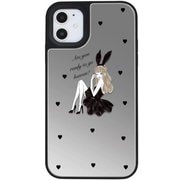 ci02611404-01-ip13 [ミラーバンパーケースSL BLACK BUNNY 01 iPhone 13用]