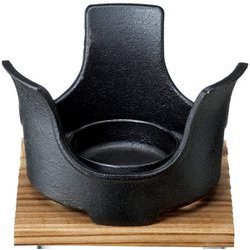 鉄鋳物 コンロ 敷板付き 3982