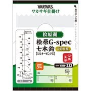 ワカサギ仕掛け 桧原G-specミルキーピンク玉 金袖 1号