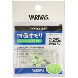 ワカサギ専用 四面オモリ スイベルジョイント カラーパック 2.25g