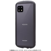 AQUOS sense6 SH-54B/SHG05/AQUOS sense6s SHG07 用 耐衝撃背面クリアケース 「madeu」 グラファイト LP-21WQ1SCPBK