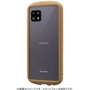 AQUOS sense6 SH-54B/SHG05/AQUOS sense6s SHG07 用 耐衝撃背面クリアケース 「madeu」 ブラウンベージュ LP-21WQ1SCPBG