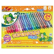 JOLLY スーパースターズ DUO 24色 チップペン 80644