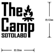 SLST-TCB  sticker / The Camp  Black [アウトドア ステッカー]