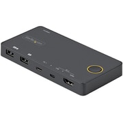 SV221HUC4K [2ポートKVMスイッチ/USB-A ＋ HDMI ＆ USB-Cスイッチャー/4K60Hz HDMI2.0シングルモニタ対応/デスクトップ＆ノートPC切替器/USBバスパワー/Thunderbolt 3互換]