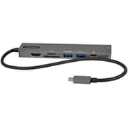 USB Type-Cマルチ変換アダプター/4K60Hz HDMI 2.0/100W USB PD/SD ＆ microSDカードリーダー/2ポートUSB 3.0 ハブ/ギガビット有線LAN/タイプC対応マルチハブ/本体一体型30cmケーブル DKT30CHSDPD1
