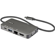 USB Type-Cマルチ変換アダプター/USB-C - 4K30Hz HDMI または 1080p VGA/100W Power Deliveryパススルー対応/5Gbps USBポート x3/ギガビット有線LAN/USB-C マルチハブ DKT30CHVPD2