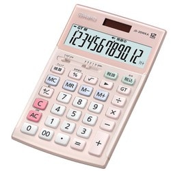 ヨドバシ.com - カシオ CASIO JS-20WKA-PK-N [実務電卓 ジャストタイプ ...