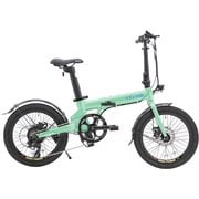 折りたたみ電動アシスト自転車 20インチ Q2 グリーン VELMO耐パンク仕様