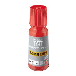 TAT（タート） 強着スタンプインキ 多目的用 小瓶 赤 STGA-1-R
