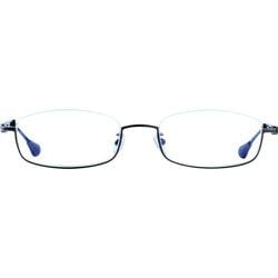 ブルーライトカット リーディンググラス HB-06 C1 +1.0 GUNMETAL SHIRRING