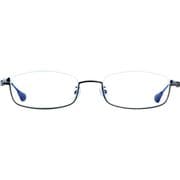 ブルーライトカット リーディンググラス HB-06 C1 +2.0 GUNMETAL SHIRRING
