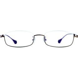ブルーライトカット リーディンググラス HB-06 C2 +1.0 BROWN SHIRRING