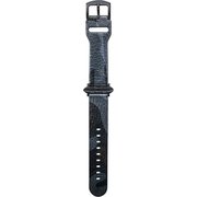 GWBCA-AW02BKM [Apple Watch 41/40/38mm 兼用 ミリタリーレザーバンド ブラック/ガンメタル CAMO Italian Genuine Leather Watchband]