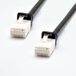 ヨドバシカメラオリジナル LANケーブル CAT6A（カテゴリ6A）準拠 爪の折れないハードタイプ より線 0.5m ブラック CAT6AH-05BK