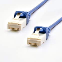 ヨドバシカメラオリジナル LANケーブル CAT6A（カテゴリ6A）準拠 爪の折れないスリムタイプ より線 3m ブルー CAT6AS-3BL