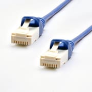ヨドバシカメラオリジナル LANケーブル CAT6A(カテゴリ6A)準拠 爪の折れないスリムタイプ より線 20m ブルー CAT6AS-20BL