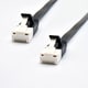 ヨドバシカメラオリジナル LANケーブル CAT6A（カテゴリ6A）準拠 爪の折れないフラットタイプ より線 5m ブラック CAT6AF-5BK