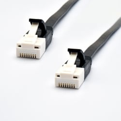 ヨドバシカメラオリジナル LANケーブル CAT6A（カテゴリ6A）準拠 爪の折れないフラットタイプ より線 5m ブラック CAT6AF-5BK