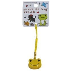 かえるのピクルス 顔鈴チャーム イエロー [キャラクターグッズ]