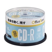 OSMUR80FP50 [CD-R（Audio） 録音時間 80分 50枚 スピンドルケース インクジェットプリンタ対応（ホワイト） ワイド印刷エリア対応]