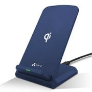AWJ-PD7 NV [ハイパワー ワイヤレス充電スタンド 横置き充電対応 Qi認証 ネイビー]