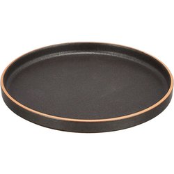 Albero プレート 直径約21cm ブラック 日本製 36F365-04