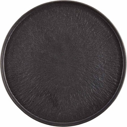 Ash 切立プレート 直径約21cm ブラック 日本製 36K369-10