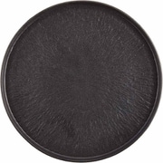 Ash 切立プレート 直径約21cm ブラック 日本製 36K369-10