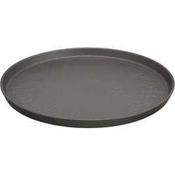 Ash 切立プレート 直径約27cm ブラック 日本製 36K369-11