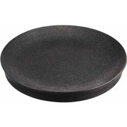 黒陶 高台 プレート 直径約20×2.2cm ブラック 日本製 36M369-14