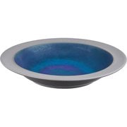 Bake トルコ プレート 直径約21×深さ3.7cm ダークブルー 日本製 36K378-02