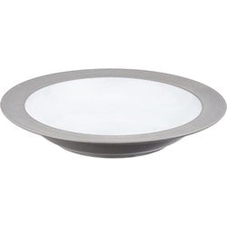 Bake ナチュラル プレート 直径約21×深さ3.7cm ホワイト 日本製 36K378-10