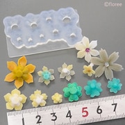 C-790 シリコーン型 花弁台＆ブーケ台 （中・小・極小） [型取用品]