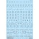 GM-240 1/144 GMコーションデカール No.11 オペレーションテキスト #1 ダークグレー [プラモデル用品]