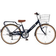 ジュニア向け自転車 フレッシュタウンJr 20型 外装6段変速 FVP206CRM インディゴブルー