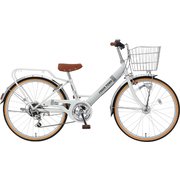 ジュニア向け自転車 フレッシュタウンJr 20型 外装6段変速 FVP206CRM パールホワイト