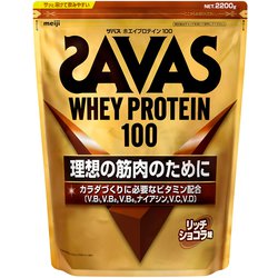 ザバス ホエイプロテイン100 リッチショコラ味 2200g [プロテイン]