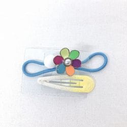 Q2841 [minacute×MIOCHIN コラボアクセサリー ミオノアクセ ヘアポニー＆ピンセット フラワー]
