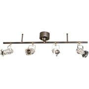 スタジオ 4 シルバー 適用畳数6~8畳 E17 LED対応 幅100cm×高さ31cm SL-001IRNSV