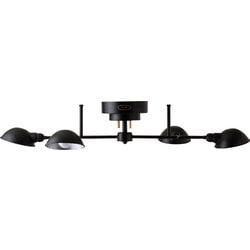 フィーノ 4 E26 LED対応 適用畳数6～8畳 幅104cm×高さ20.3cm直付け ブラック FP-004BK