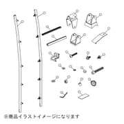 AK-34 [リアハシゴ アルミ ハイエースバン （220系）/レジアスエースバン （220系）/NV350キャラバン （E26系） ワイド幅ミドルルーフ]