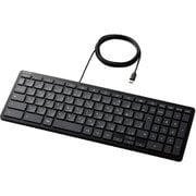 キーボード 有線 Type-Cコネクタ 抗菌 テンキー付 ブラック TK-CB01UPKBK