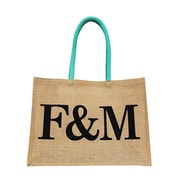 2037876 [Fortnum’s Bag for Life（Medium） Beige/Blue Fortnum ＆ Mason 並行輸入品]