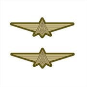 月とライカと吸血姫 ツィルニトラ共和国空軍マークワッペン 着脱式 2枚セット [キャラクターグッズ]