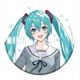 初音ミクシリーズ teffish 描き下ろし 缶バッジ 学生服 Ver. 初音ミク [キャラクターグッズ]