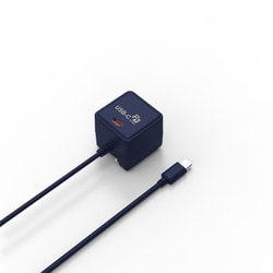 急速充電器 USB PD（パワーデリバリー）対応 Type-Cケーブル一体型 1.5m ネイビー FUSB-ACC820PDNV