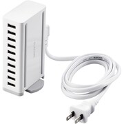 EC-ACD04WH [USB充電器 AC充電器対応 USB-A×10ポート 60w ホワイト]