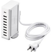 USB充電器 AC充電器対応 9ポート(USB-A×8 C×1) 合計出力70W ホワイト EC-ACD05WH
